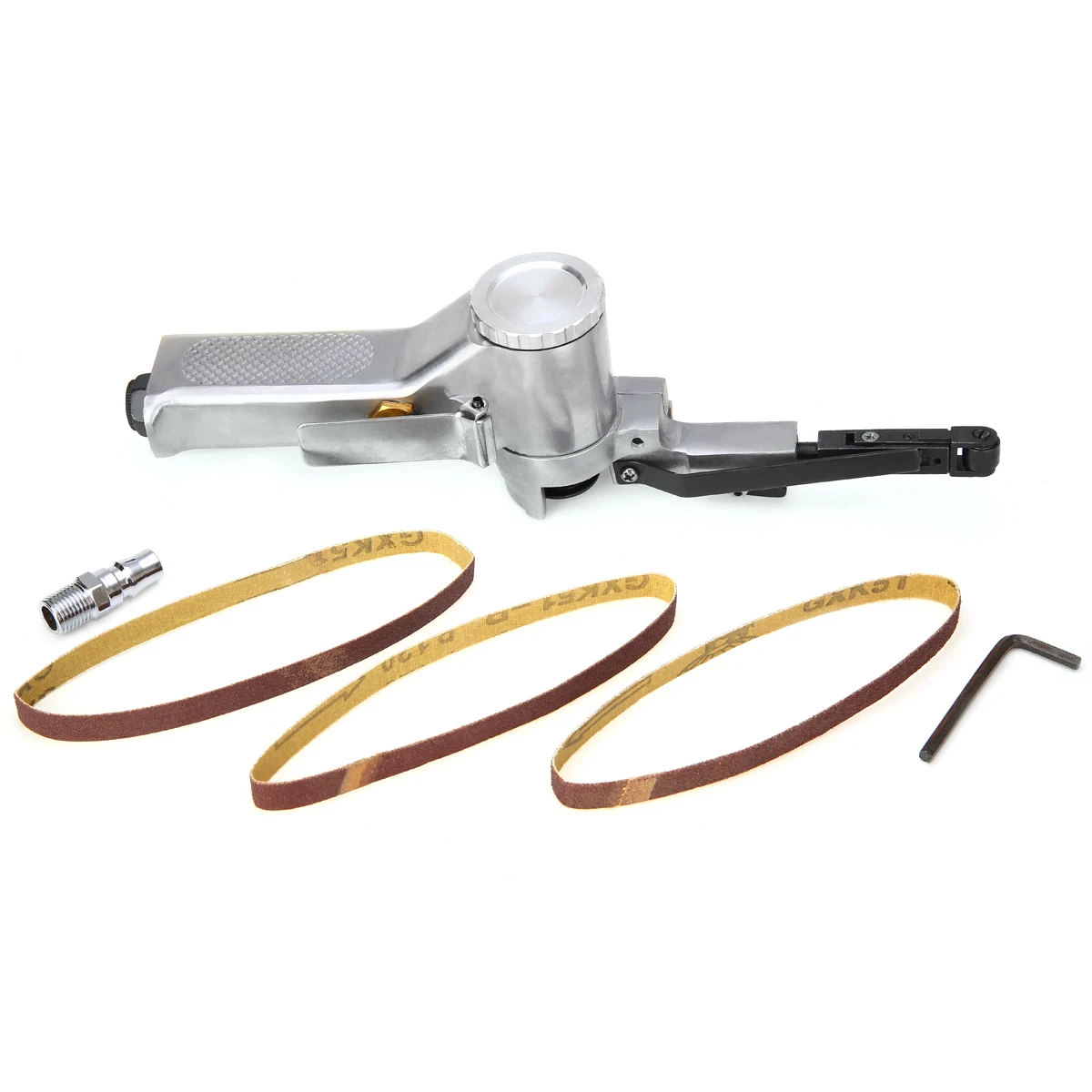 

16000rmp Pneumatic Air Belt Sander With Sanding Belt For Air Compressor Woodworking Furniture Polisher Grinding Machine Tool