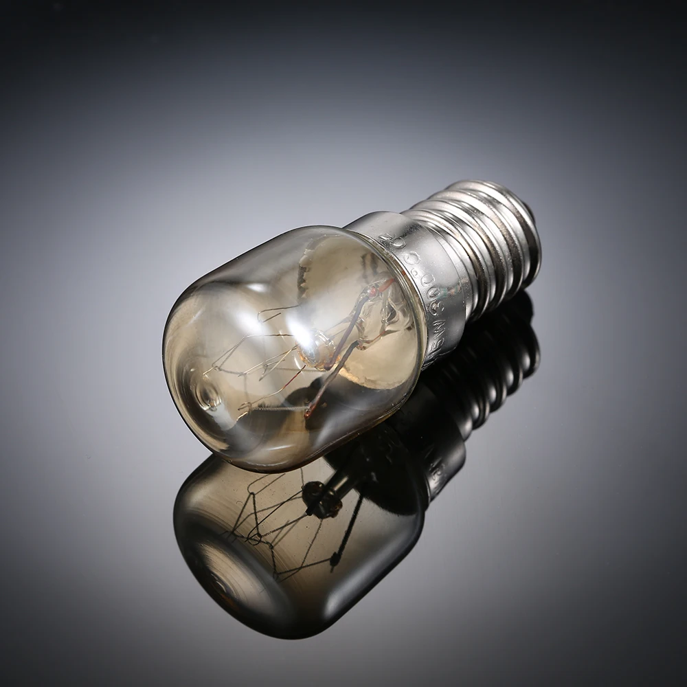 Портативный мини размер 15 25 Вт вольфрамовый светильник лампа накаливания E14 Цоколь держатель для духовки хлебопечки холодильника