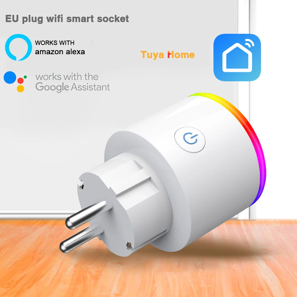 

ANGOOD Smart EU Plug Wifi Smart Socket 3840W Intelligent Control Wireless Switch Support Tuya Smart Life App/Google Home/Alexa