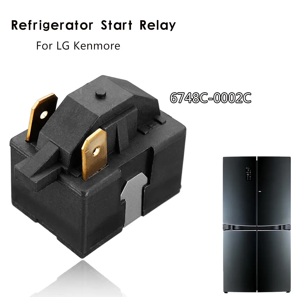 

Refrigerator Start Relay For LG 6748C-0002C 6749C-0014E 6748C-0004D