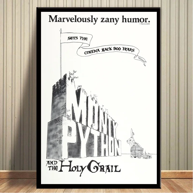 Monty Python and the Holy Grail винтажный постер из фильма холст с принтом настенный Декор для