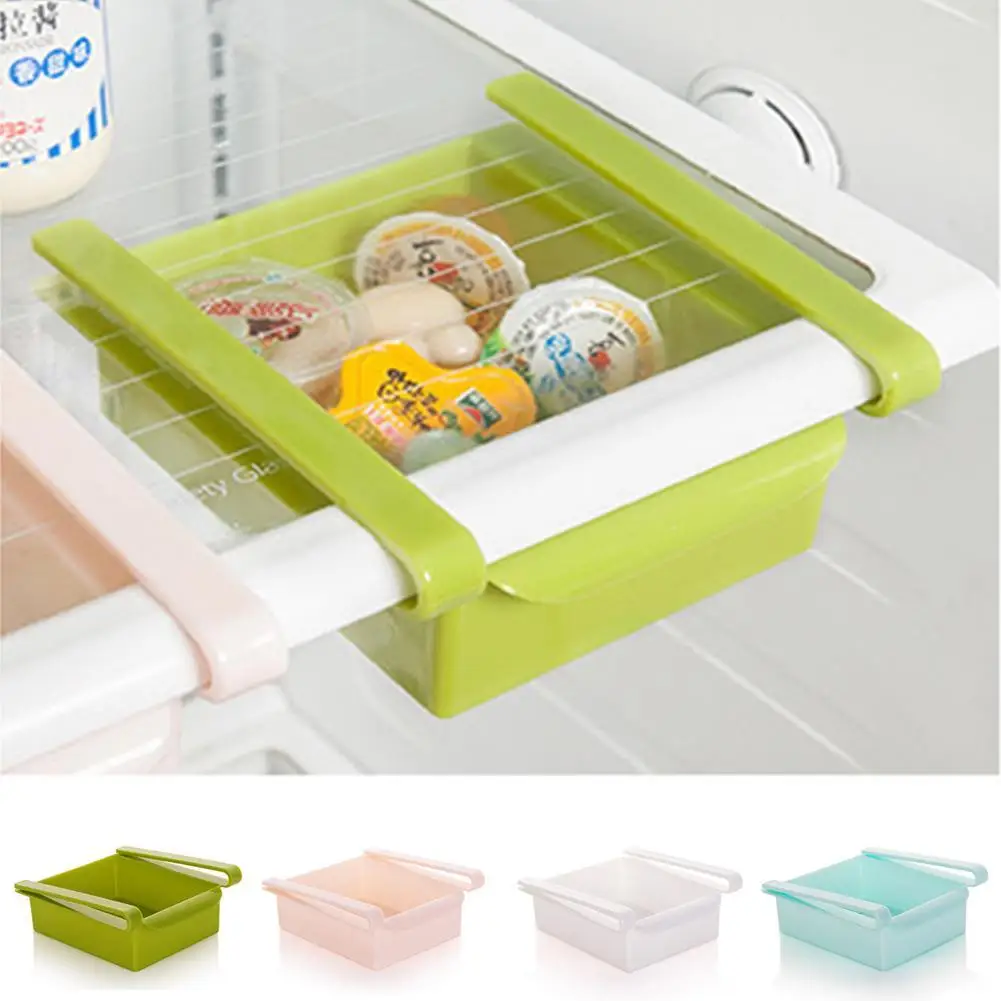 Multi-purpose Slide Kitchen Fridge Freezer Space Saver Organizer Storage Rack Kitchen Storage Holders Bathroom Shelf Sp