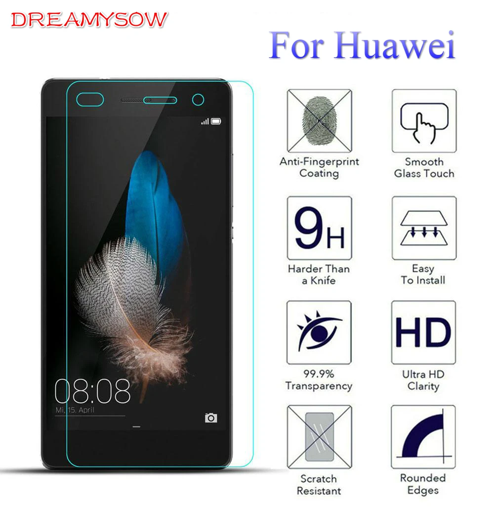 

9H Tempered Glass for Huawei Honor 6X 3C 3X 4C 4X GX8 G730 Ascend P6 P7 P8 Y311 Y511 Screen Protector Protective Cover Film
