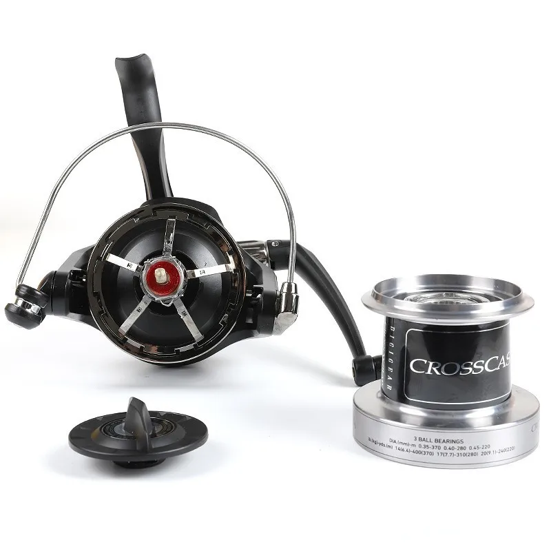 Оригинальная спиннинговая Рыболовная катушка DAIWA CROSSCAST-S 5000/5500, 3BB 4,9: 1, коэффициент 15 кг, Максимальное сопротивление 635 г, Дальняя колесная приманка для морской рыбалки