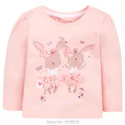 Новинка 2019 года, Детская футболка, одежда для маленьких девочек, брендовая качественная детская футболка из 100% хлопка, детская одежда с