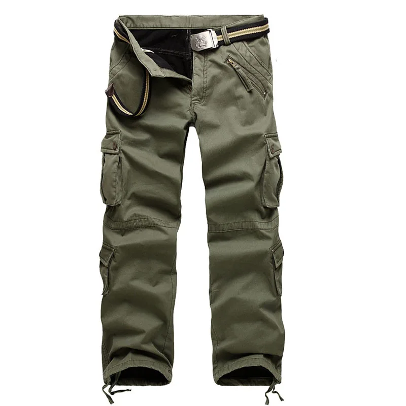 

Large Size Inner Plus Fleece Thicken Warm Pants Winter Outdoor Camping Riding Hiking Soft Shell Thermal Cotton Cargo Trousers