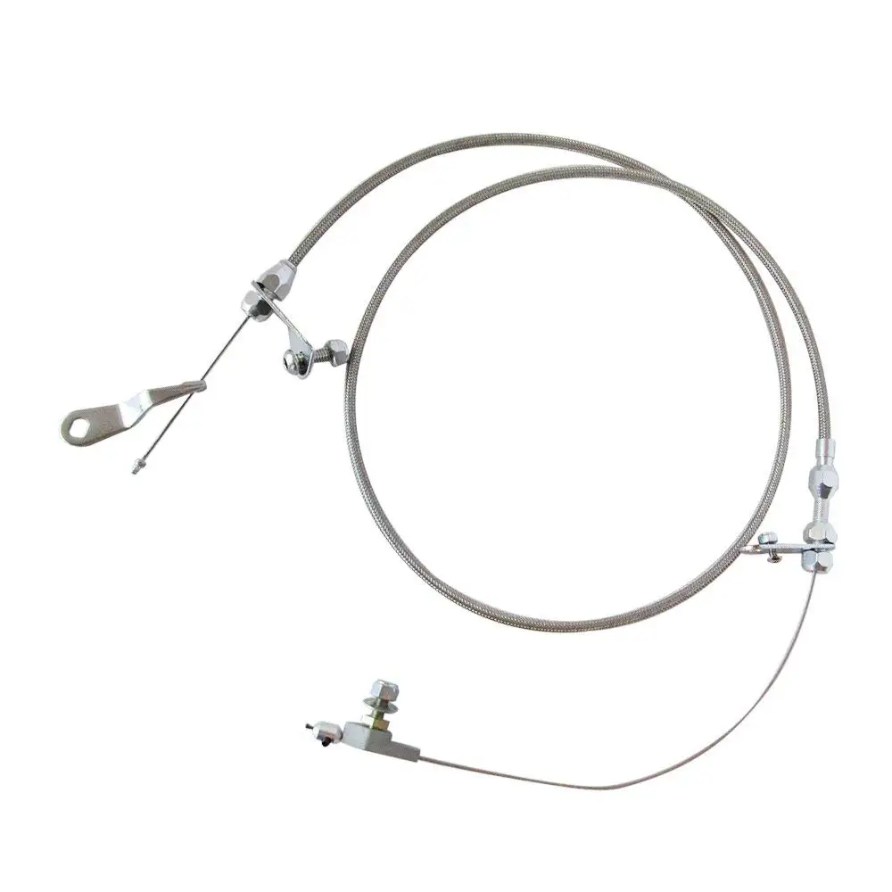 

Throttle Pull Wire Stainless Steel Braided Transmission Cable Stop Cables Throttle Cable Suitable For Ford C6