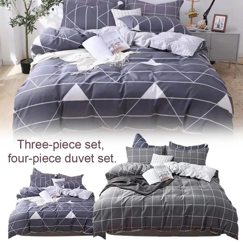 

3PCS/Set Cotton Quilt Cover Soft Comfortable Safe cover for Home Bed