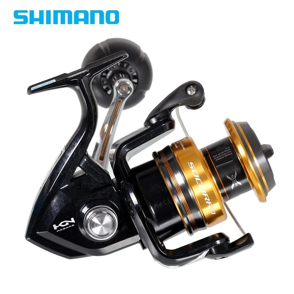 Shimano Original Socorro Sw 5000-10000 Big Saltwater Spinning Reel 4+1bb  4.9:1 X-ship Saltwater Trolling Spinning Fishing Reel - Fishing Reels -  AliExpress