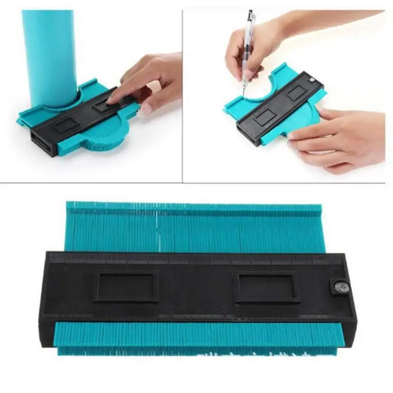 

Plastic Profile Copy Gauge Contour Gauge Duplicator Standard Wood Marking Ruler Tool Tiling Laminate Tiles General Tools