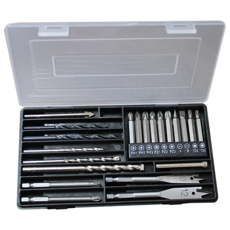 

Screwdriver Bits Set, Screwdriving Multi Purpose Set With HSS Masonry Drill Bits, Wood Drill Bits