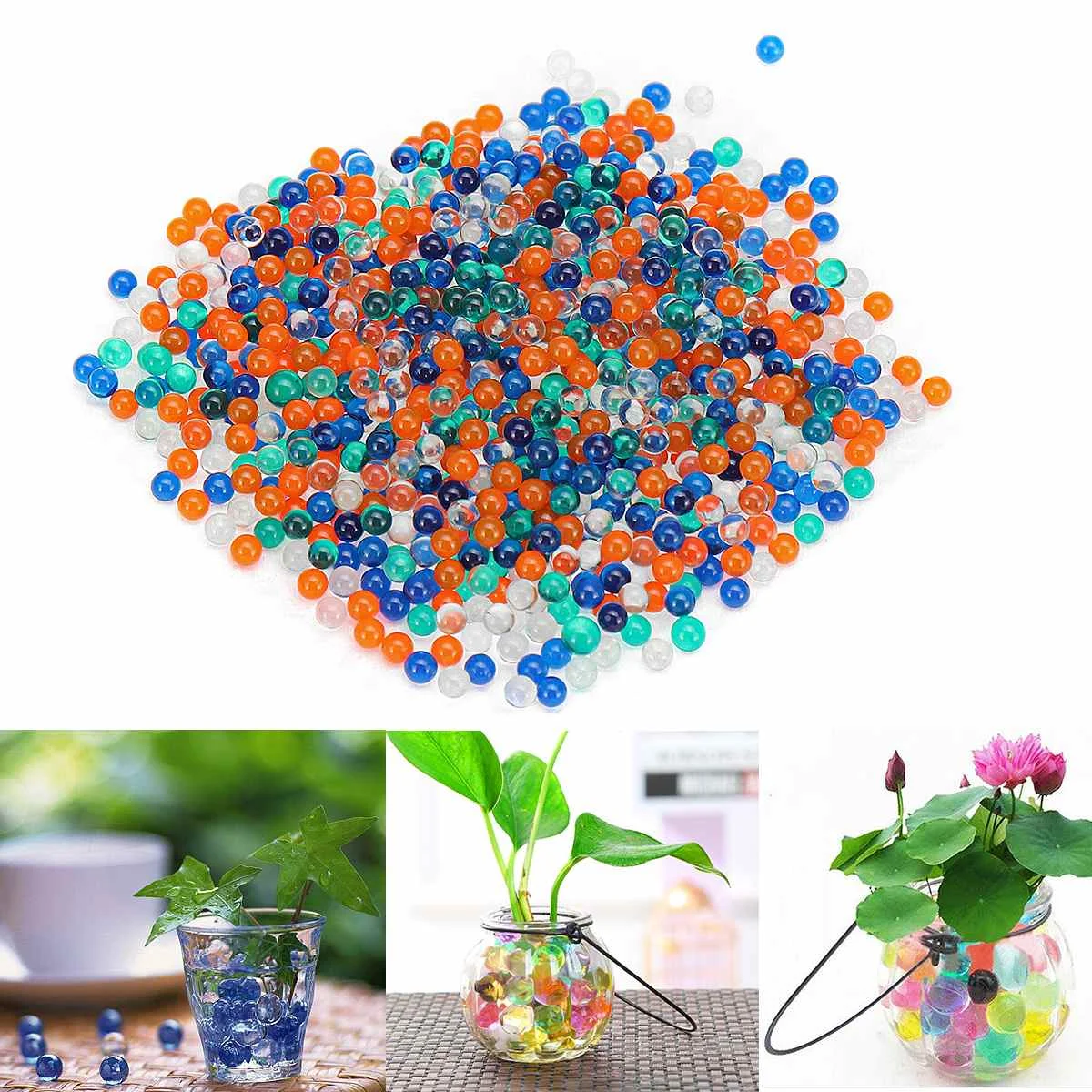 20000Pcs 7-8mm Crystal Bullets Water Ammo Beads For Gel Ball Guns Blasters Toy Water Guns Ammo Shotting Bullets