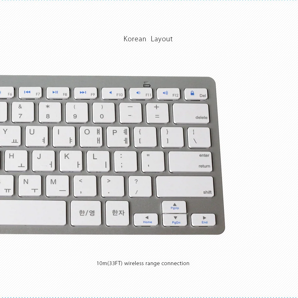 Английский Корейский Bluetooth Беспроводная мини клавиатура для телефона/Планшеты/iPad Pro/Surface Pro Поддержка Windows/Android/Mac
