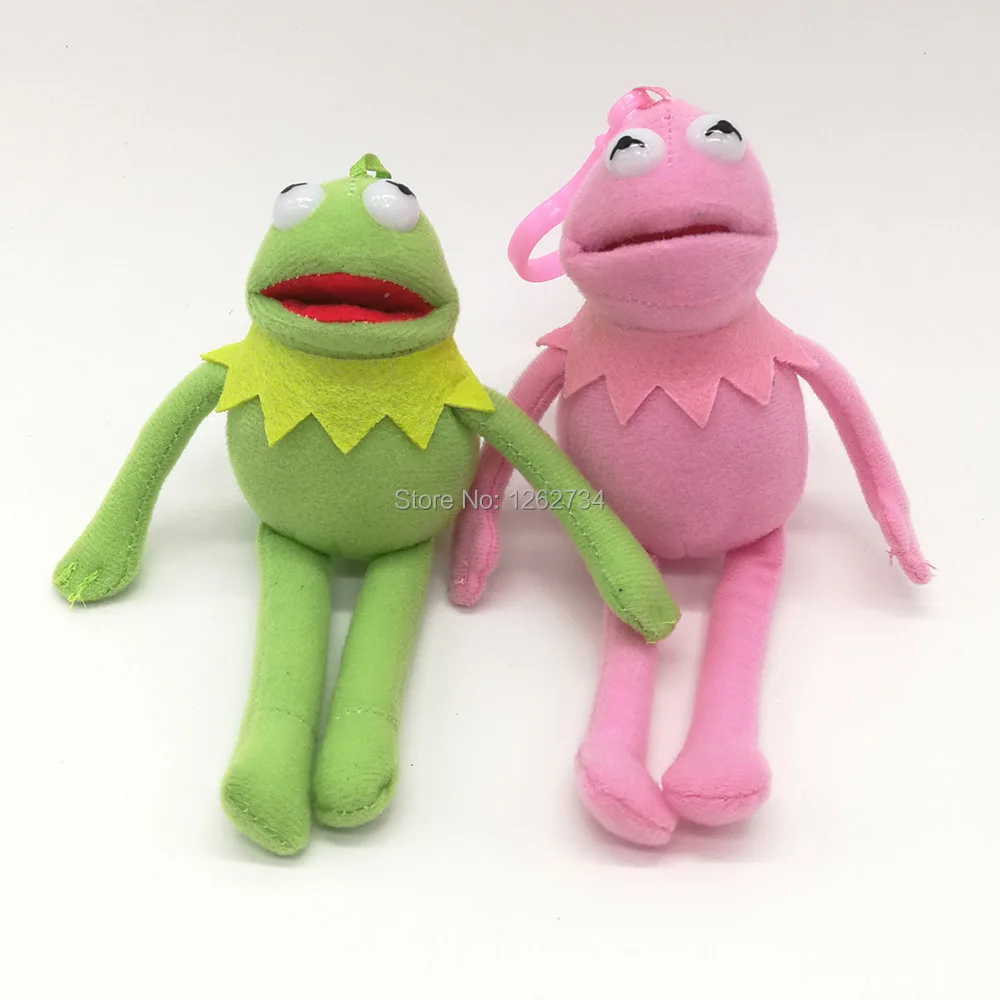 

2 Colors Sesame Street Kermit The Frog 14CM Clip For Kids Soft Best Gifts Plush Doll Figure PCXB
