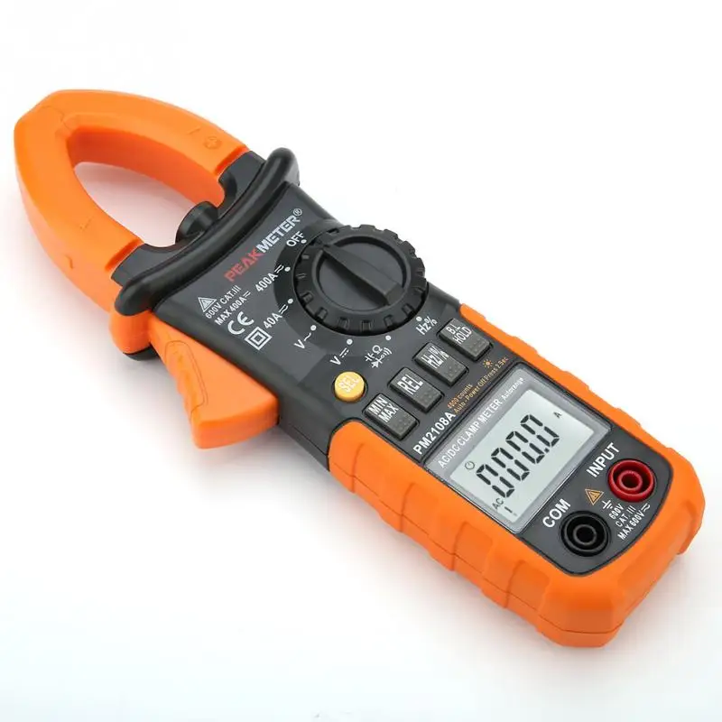 Цифровой тестер PEAKMETER PM2108A ручной измеритель напряжения сопротивления емкости