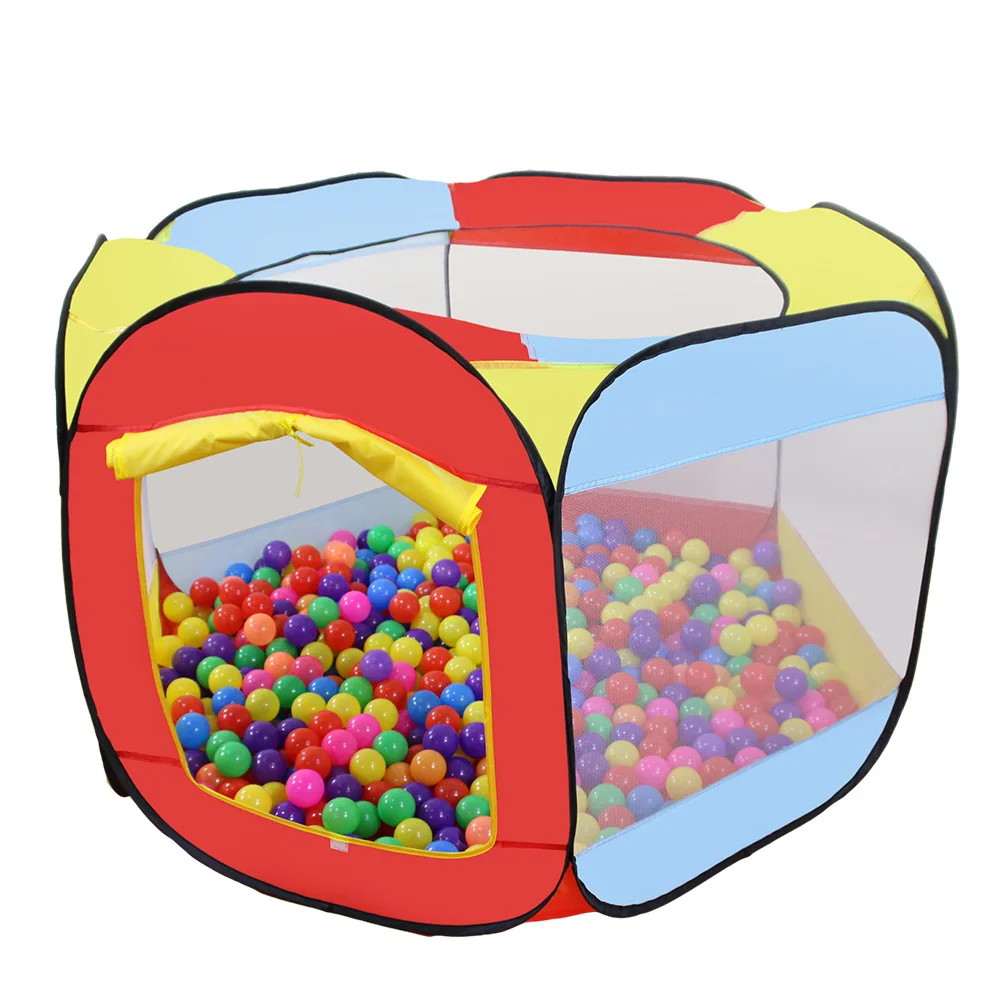 MAIKEHIGH 3 en 1 Pop-up Tente avec Tunnel pour Enfant, Tente a Balle avec  Tunnel Pliable, Intérieur Extérieur, Cadeau de Noël d'anniversaire pour  Bébé