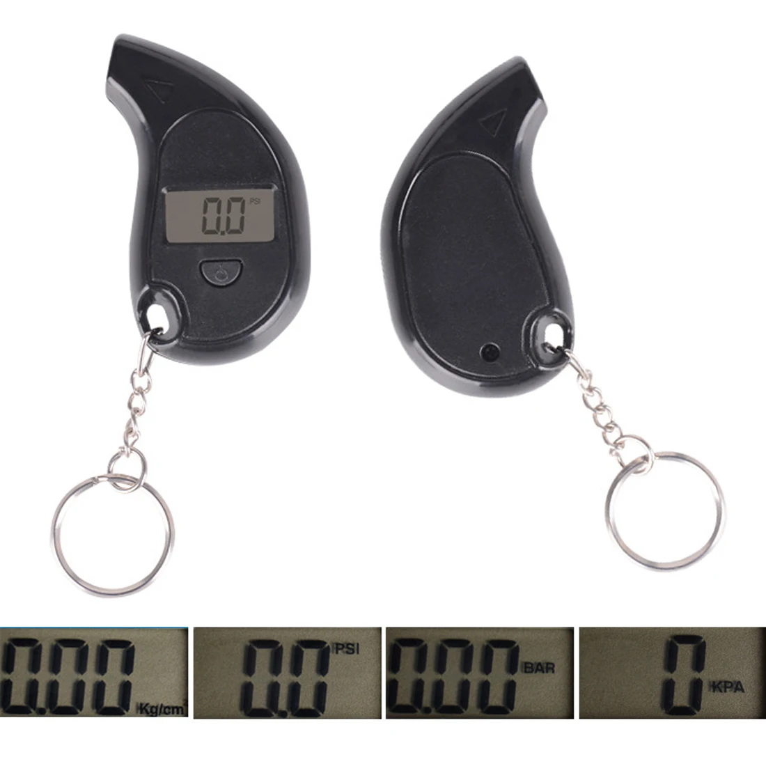 Mini LCD Digital Tire Tyre Keychain Air Pressure Gauge For Car Auto