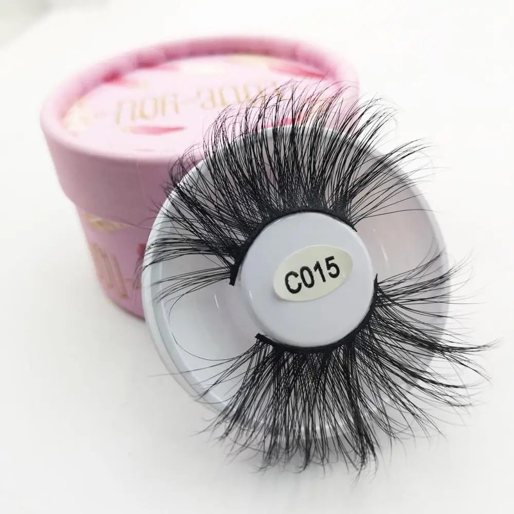 

individual 3d 30mm lashes mink eyelashes natural long volume dramatic stage faux cils false eyelash extension packaging box