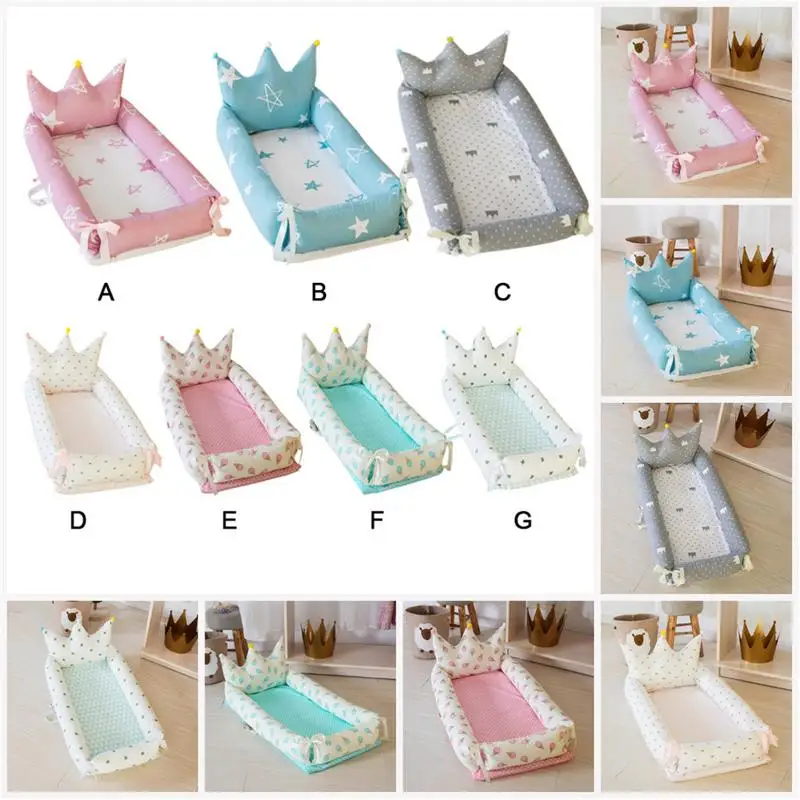 

Baby Crib Baby Portable Crib Removable And Washable Travel Cot For Children Babies Children Cotton Crib 0-2Y