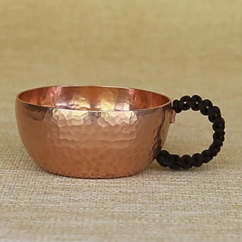 

Handmade thickened pure copper retro cup teacup purple copper water milk wine cup drinkware