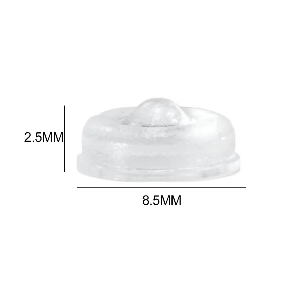 Nordic Silicone Feet Pads Rubber Bumper Damper 100pcs EVA Silicone 8.5*2.5mm Cupboard Anti Slip Stop Cushion Furniture Legs
