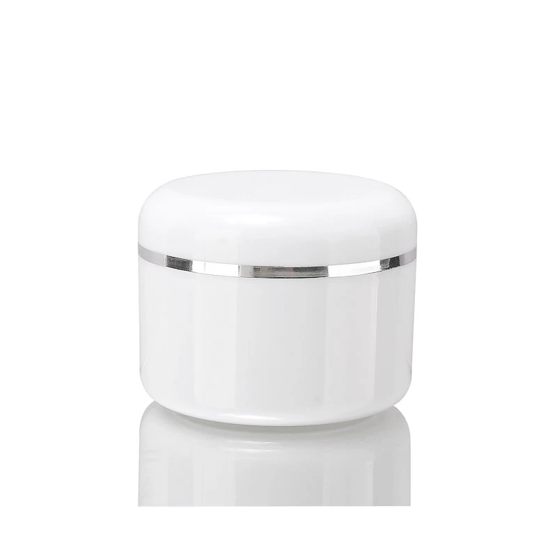 Buy 100g 100ml 3.5oz luxury empty packaging round plastic jars small cosmetic
