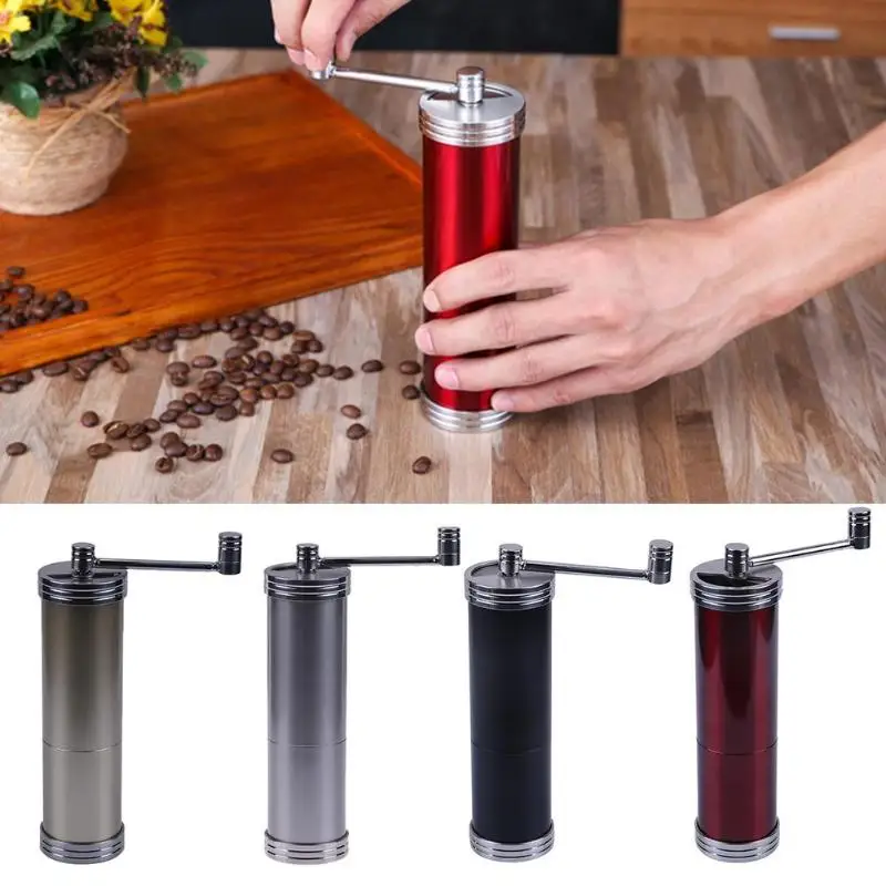 

2018 New Portable Manual Coffee Grinder ceramics Core Stainless Steel Hand Coffee Bean Grinding Machine Hand Burr Mill Grinder