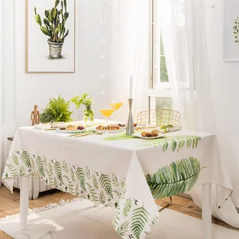 

Rectangle tablecloth printed table covers dust proof thick plant table cloth home kitchen outdoor party banquet decoration art