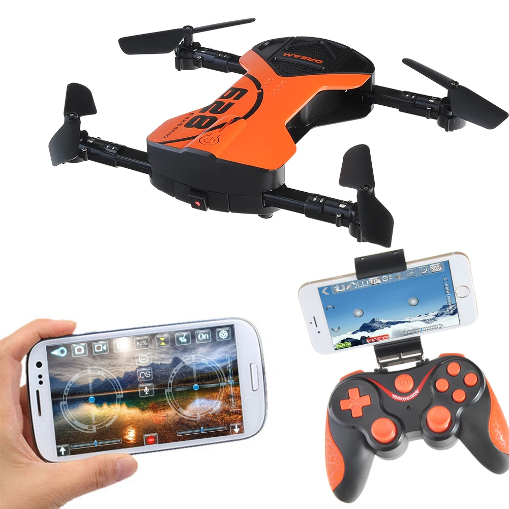 Drone Helicopters Foldable RC Drone Wifi Control HD Camera Quadcopter One Key Return 2.4G 6-Axis Present Gift For Kids