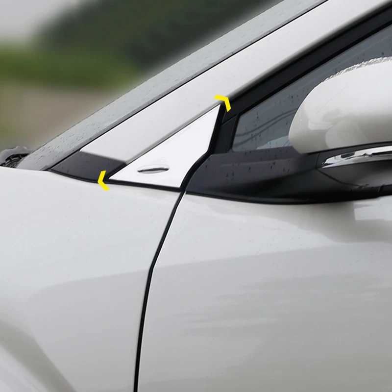 Foal сжигание ABS хром автомобиль передняя сторона окна треугольник декор крышка ABS Хромированная наклейка автомобиль-Стайлинг для Toyota C-HR CHR