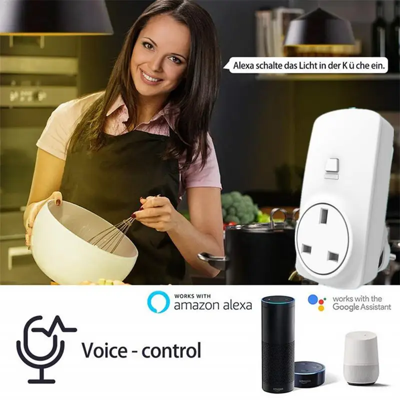 US/UK/EU/AU/FR умная розетка Wifi приложение голосовой пульт дистанционного управления переключатель 100 В 250 в 2500 Вт для Alexa Smart Google Home материал