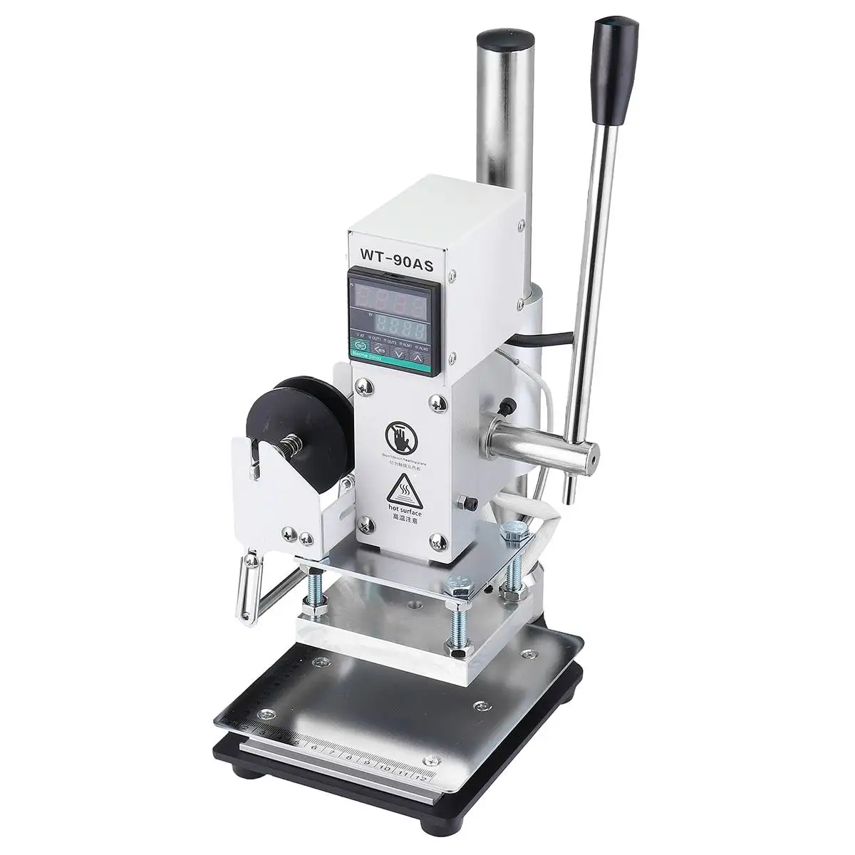 110V 300W Manual Digital Hot Foil Stamping Machine Electric Gold Wood Leather Embossing Bronzing