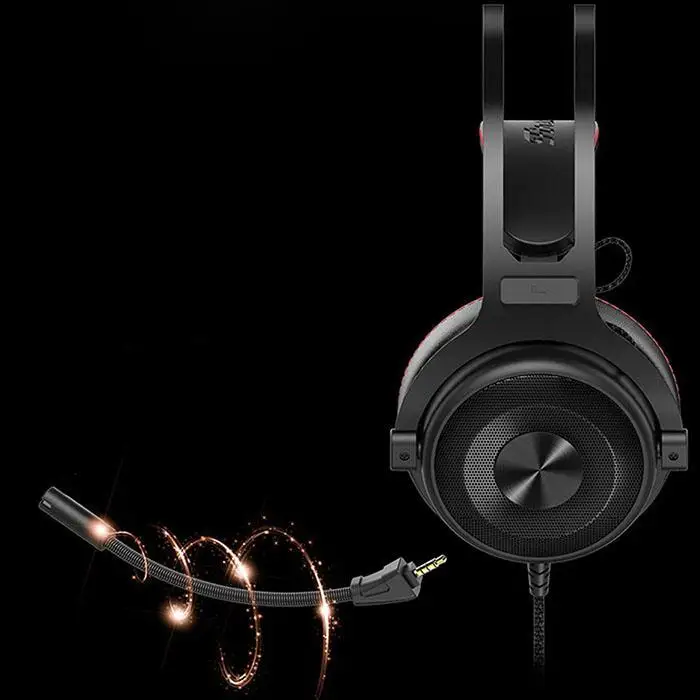 Проводные Игровые наушники головной гарнитур игры Mic 32 стерео для черный 20 20000 Гц 3