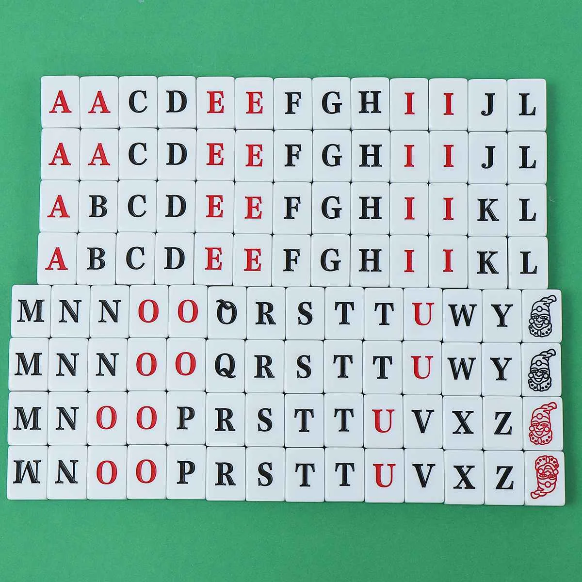 

Novelty 108 pcs English Letters Puzzle Board Games Vintage Collection Rare Characters Relax Puzzle Game For Study English Letter