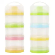 Портативный контейнер для детского питания 3 Слои детская молочная смесь миска для кормления малышей Еда хранение прозрачное диспенсер для миска для кормления малышей