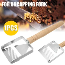 1 шт., практичный инструмент для пчеловодства, железная Расческа для меда, скребок с деревянной ручкой, скребок для меда, лопата, лопатка для удаления укупорки