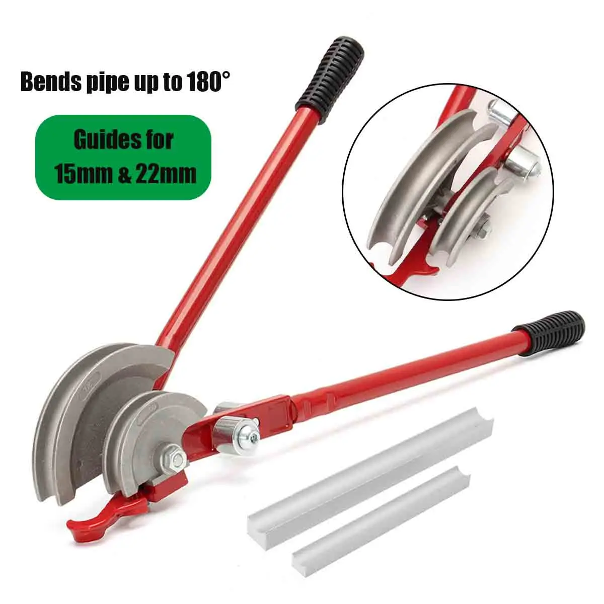 

Doersupp Heavy Duty Pipe Tube Bender Steel Aluminum Alloy With 15 / 22mm Pipe Handheld