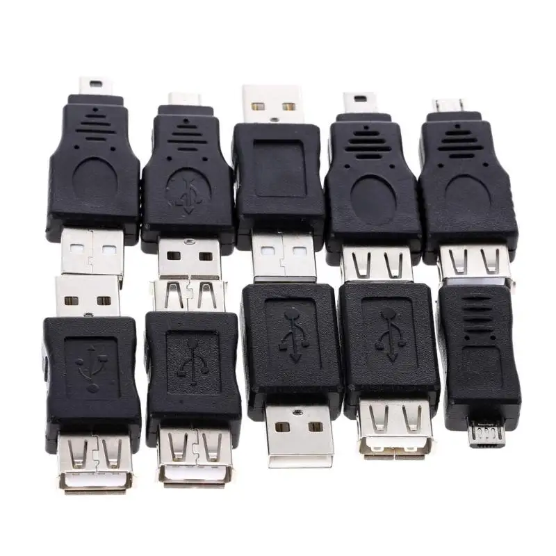 10 шт. мини USB3.0 OTG 5pin F/M зарядное устройство адаптер конвертер USB мужчин и женщин Micro