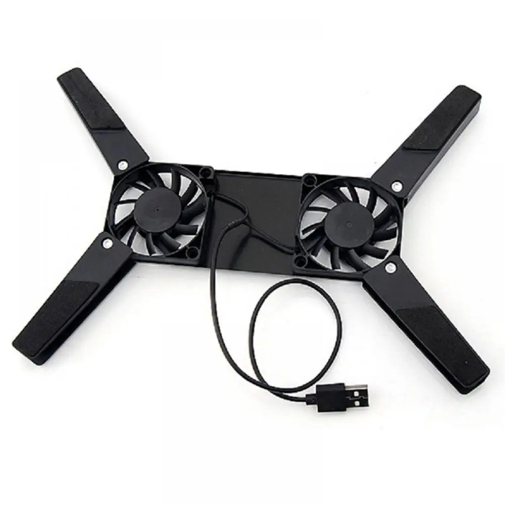 2 Fans Cooler Notebook Cooler Stand USB Fan laptop cooler For 10-17 Rotatable USB Fan cooling pad for Computer Laptop