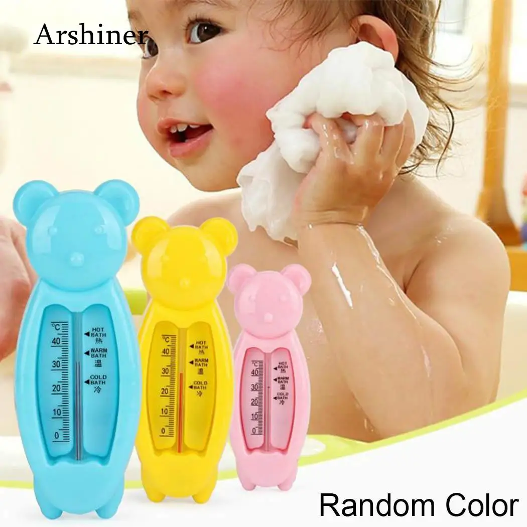 

Kids Bath Thermometer Toy Plastic Tub Water Sensor Thermometer Cartoon Floating Lovely Bear Baby Water Thermometer