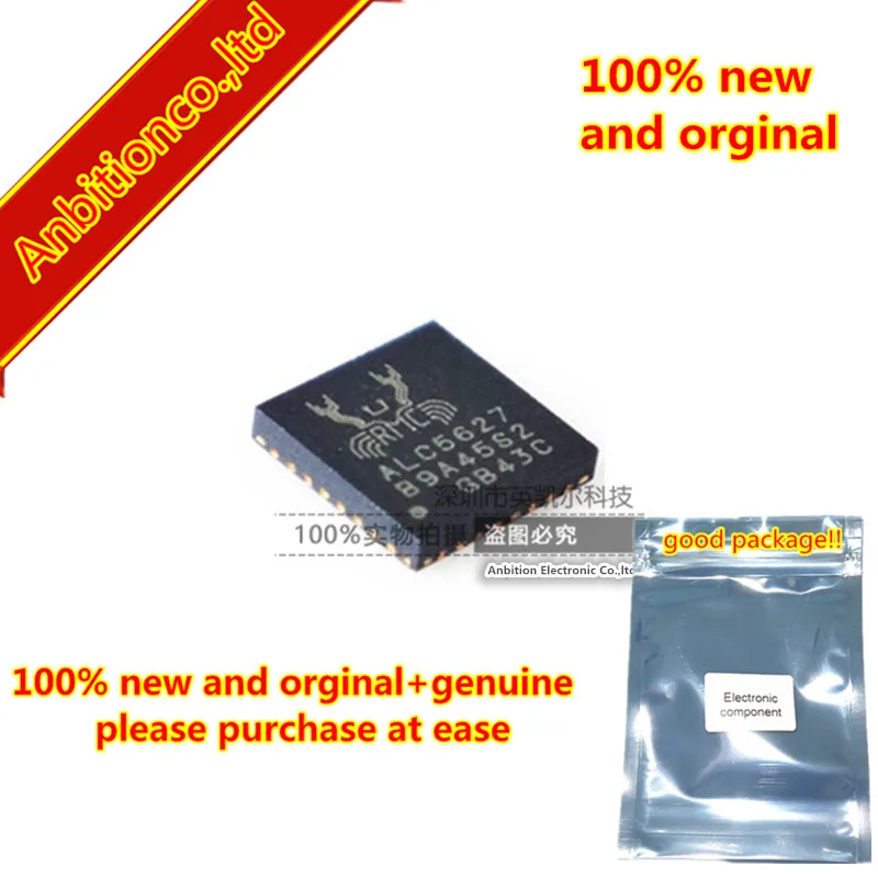 

10pcs 100% new and orginal ALC5627-GR QFN-32 in stock