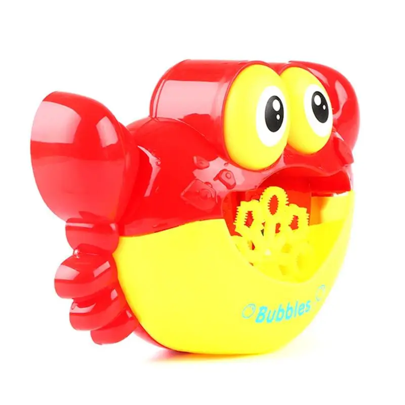 Electric Crab Bubble Machine Bathtub Bubble Maker Light Music Baby Bath Soap Machine Toys Swiming Blower Toy Water Fun For Kids