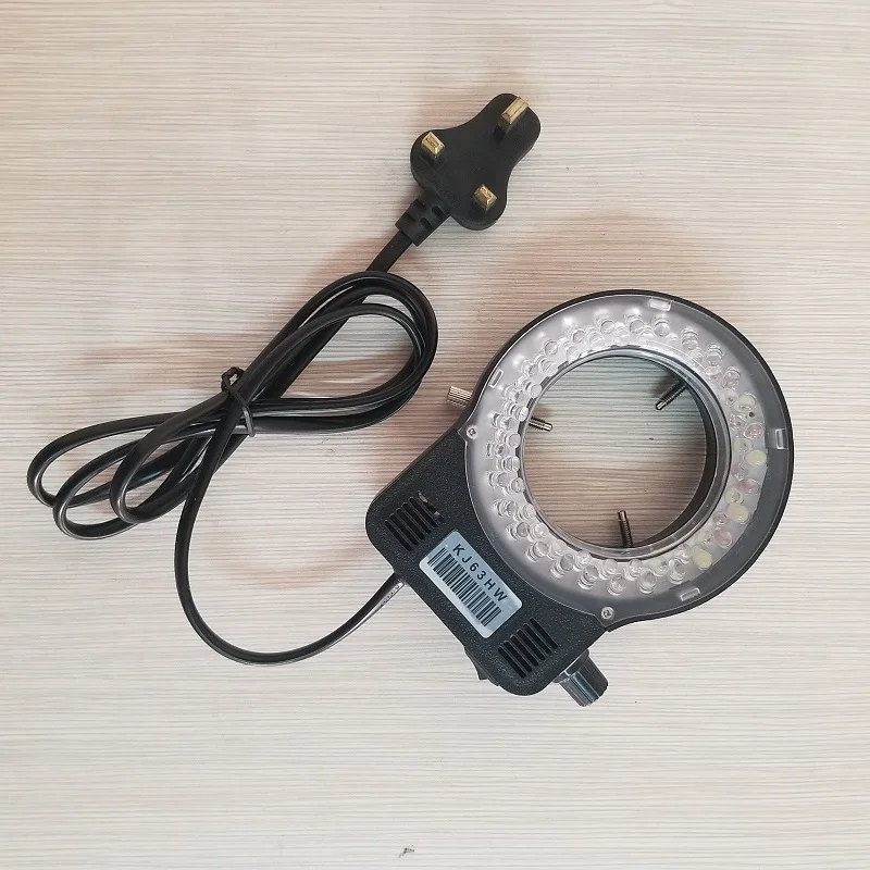 Laser Welding Machine Special LED Ring Light Source 56 LED Adjustable White Blue LED Illumination for Microscope Diameter 64 mm