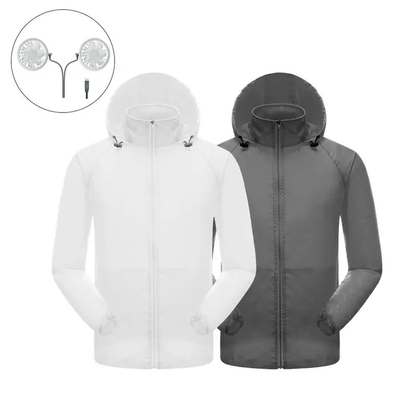 Водонепроницаемый для наружного кондиционера рубашка пальто мягкая удобная Защита от солнца вентилятор одежда