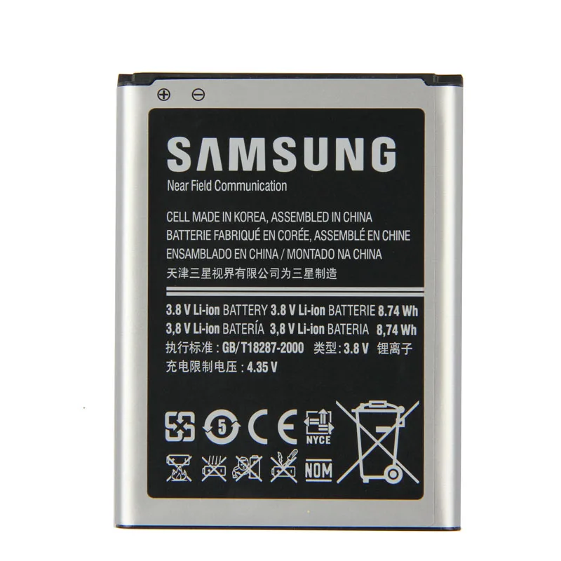 Оригинальный аккумулятор высокой емкости Samsung качество EB L1M1NLU батарея для ATIV S i8370