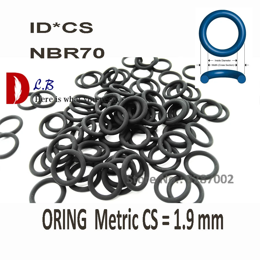 109 mm ID x 3 mm C/S Nitrile O Ring 70 Sha