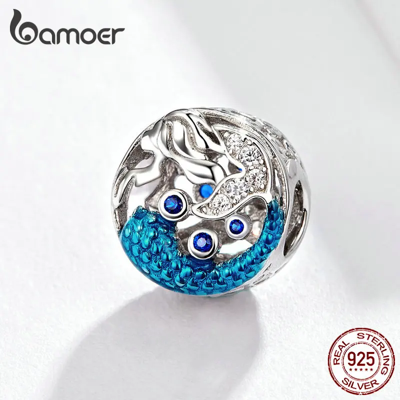 Круглые Эмалированные шарики BAMOER для изготовления ювелирных изделий из