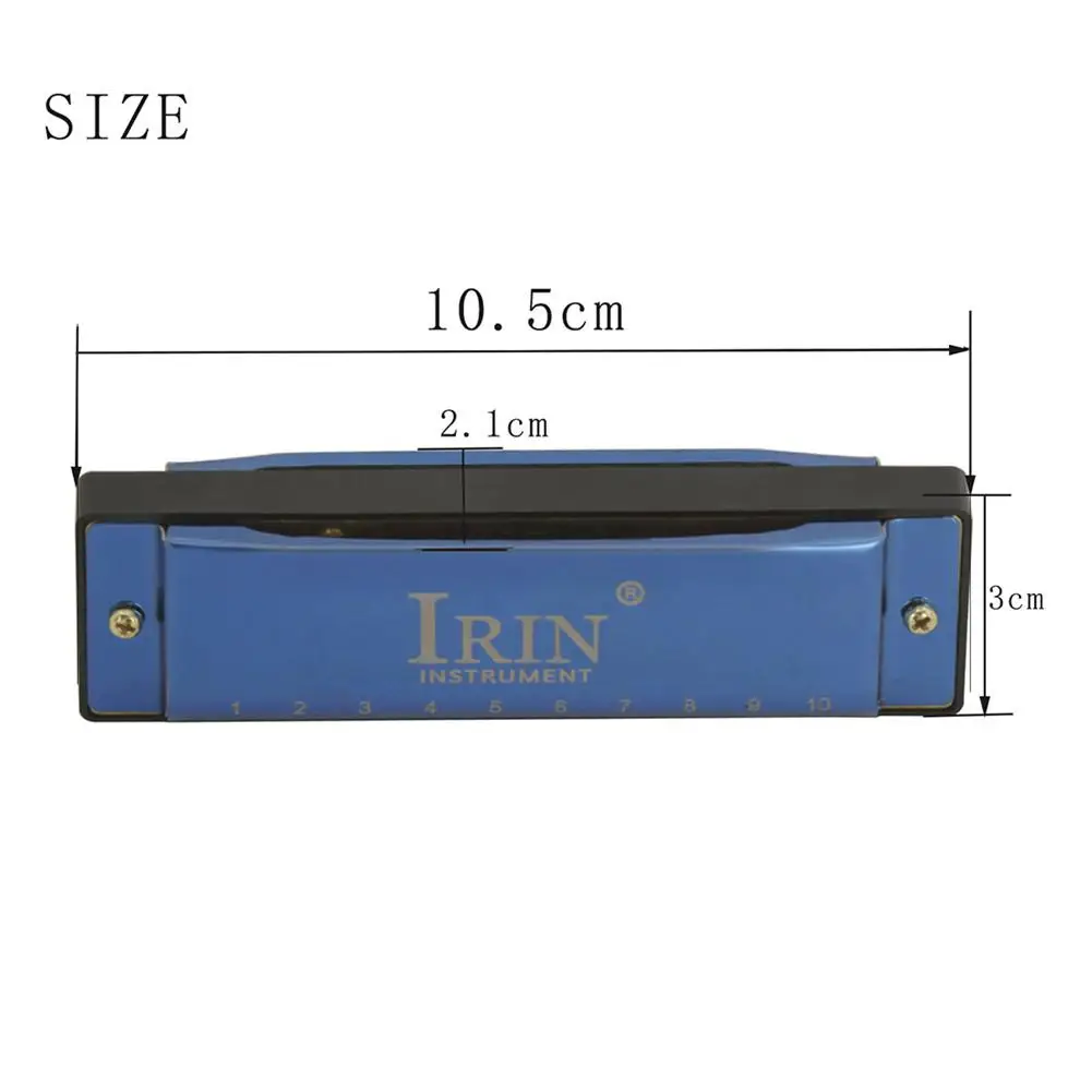ИРИН 10 отверстий 20 тонов C Ключ диатонический Блюз гармоника Джаз фолк-рок рот орган духовой музыкальный инструмент для подарка