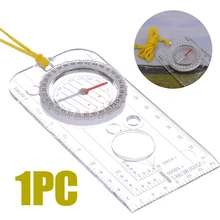 Multi-functional Engineering Measuring Ruler Portable Magnifying Orienteering Compass Map Scales Ruler Gauge Navigation Map kanpas basic competiton orienteering thumb compass free ship ma 40 fs from compass factory