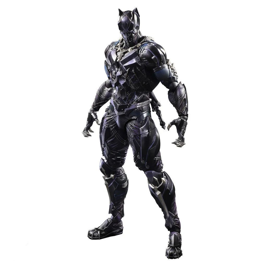 

Avengers Black Panther Play Art Cartoon Figure Anime Movie Model Lovely Action Figures Collectible Model Kids ToysT386